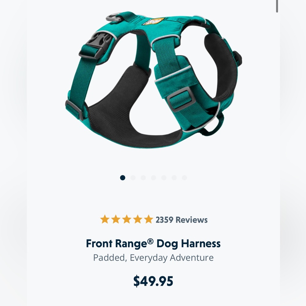 Ruffwear Front Range Teal medium harness